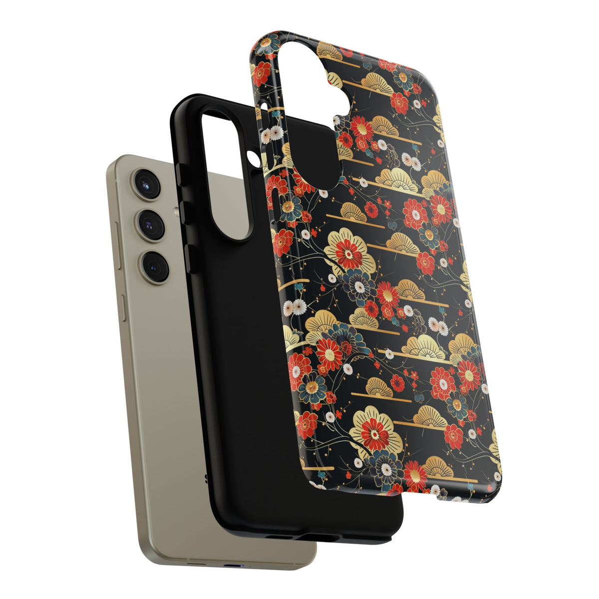 Japanese Pattern Phone Case – Elegant & Timeless Design for Your Phone 063