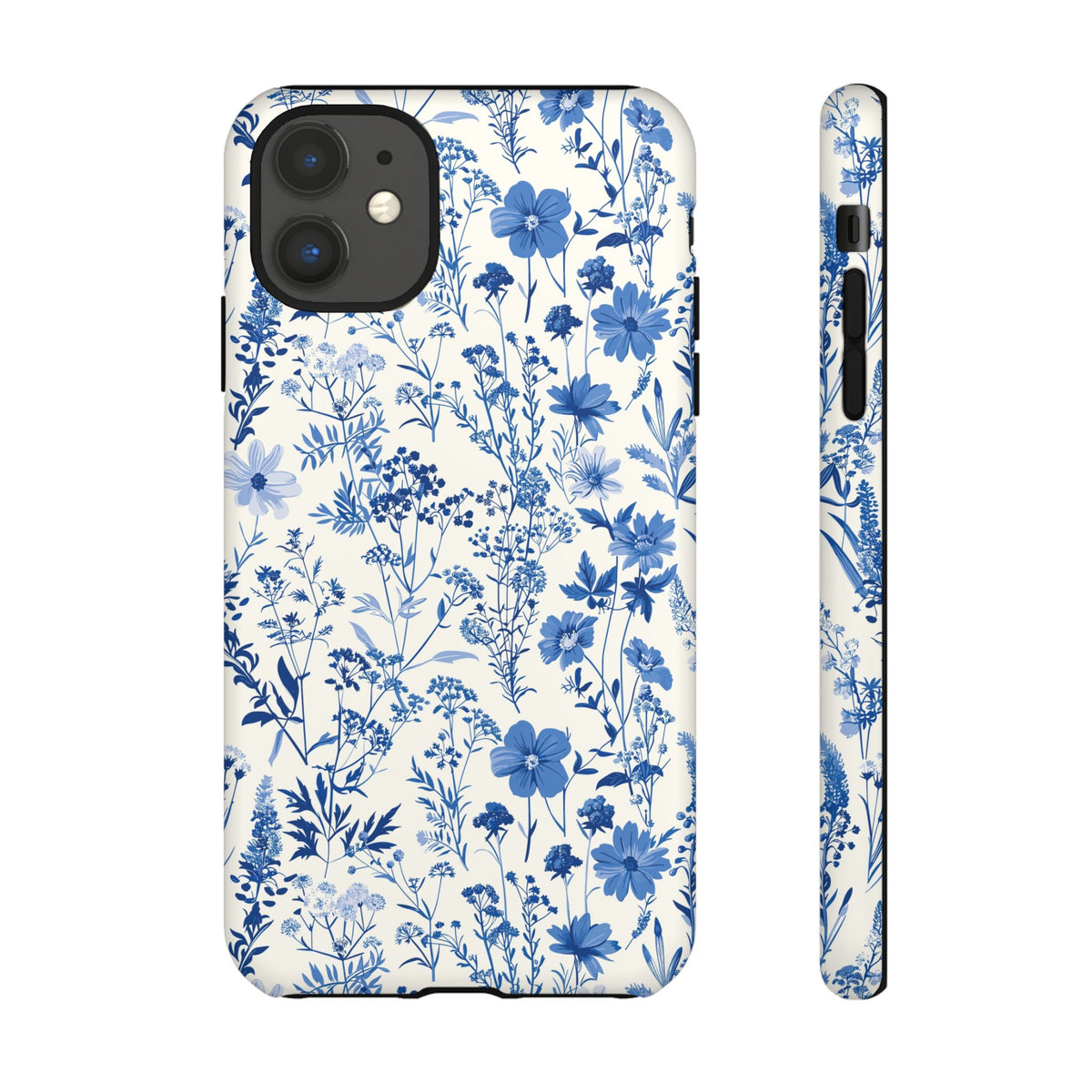 Blue French Toile Phone Case – Timeless Elegance and Classic Style