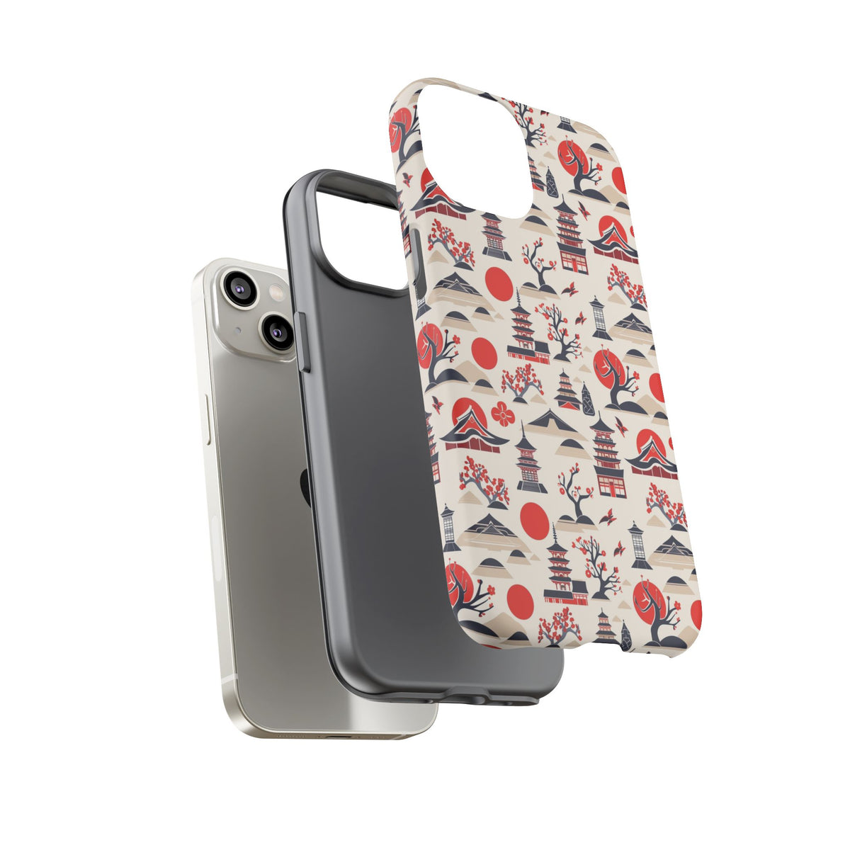 Japanese Pattern Phone Case – Elegant & Timeless Design for Your Phone 013