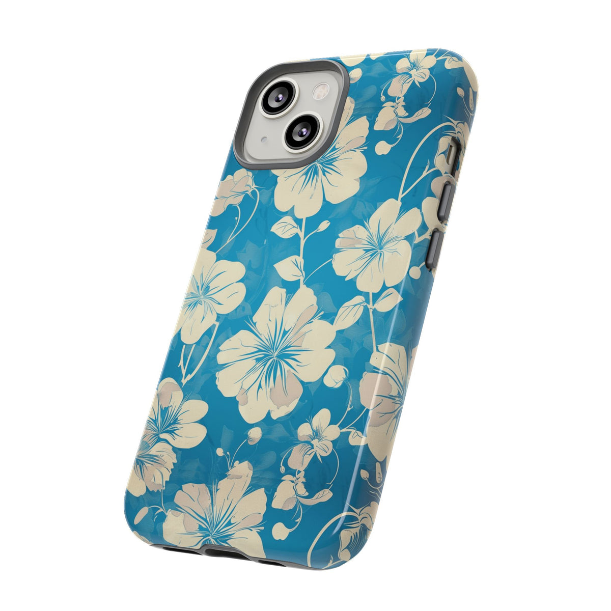 Blue Floral Seamless Pattern Phone Case