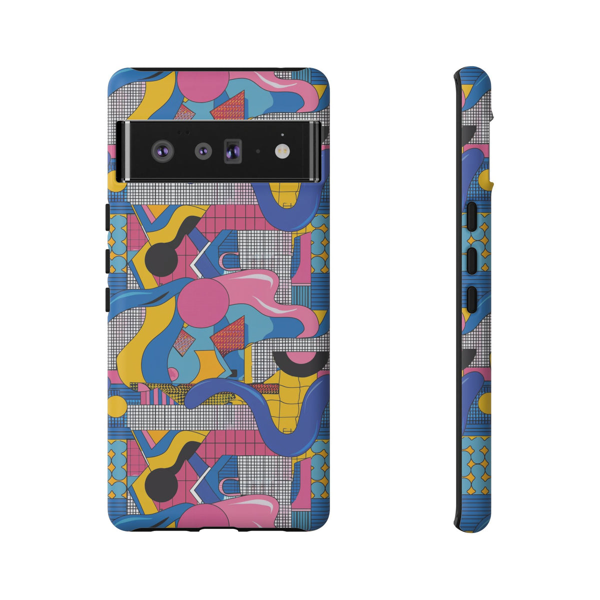 90s Themed Seamless Pattern Phone Case – Embrace Retro Style and Protection 224