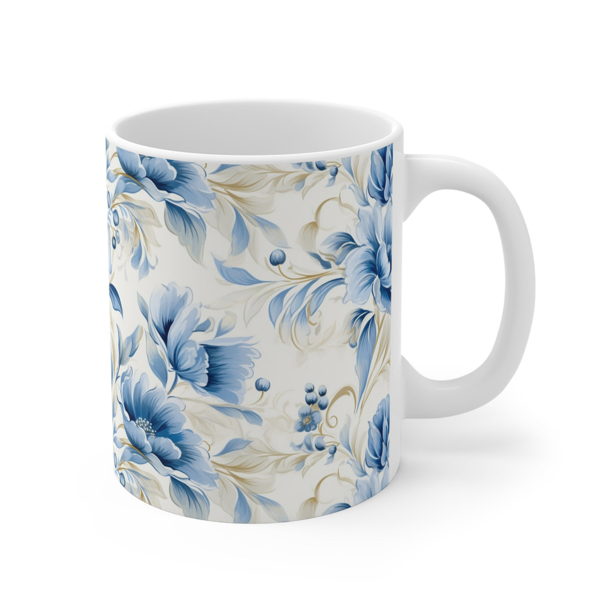 Various Watercolor Design All Over Coffee Mug – Unique Artistic Ceramic Coffee Cup 729