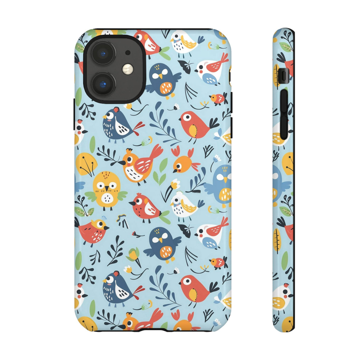 Birds Seamless Pattern Phone Case – Elegant and Timeless Avian Design 7