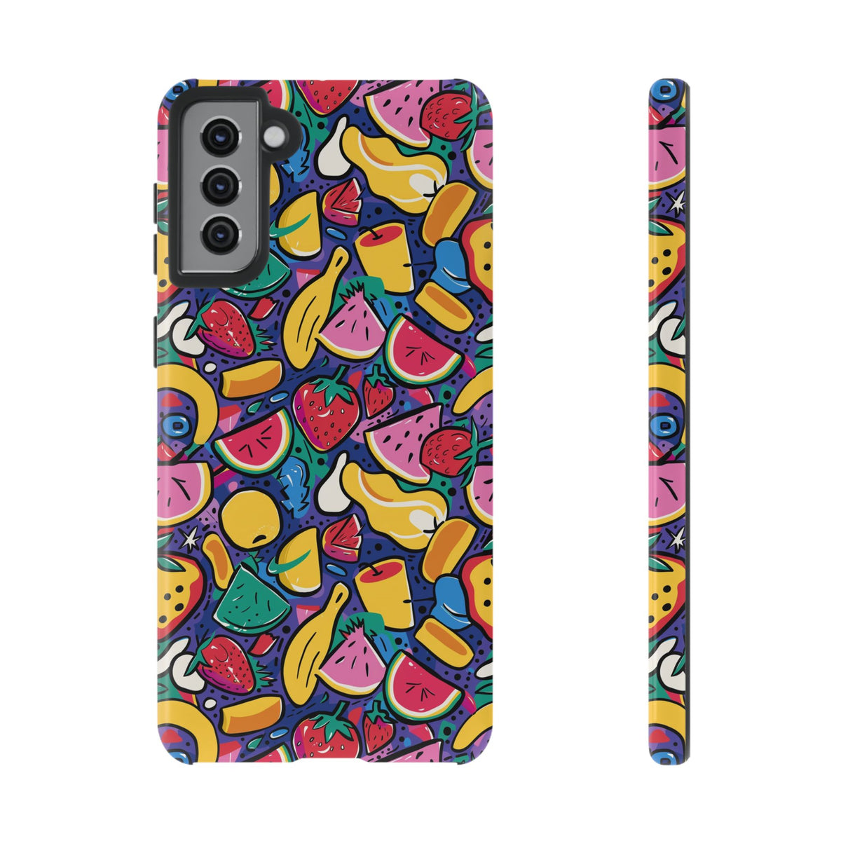 90s Themed Seamless Pattern Phone Case – Embrace Retro Style and Protection 316