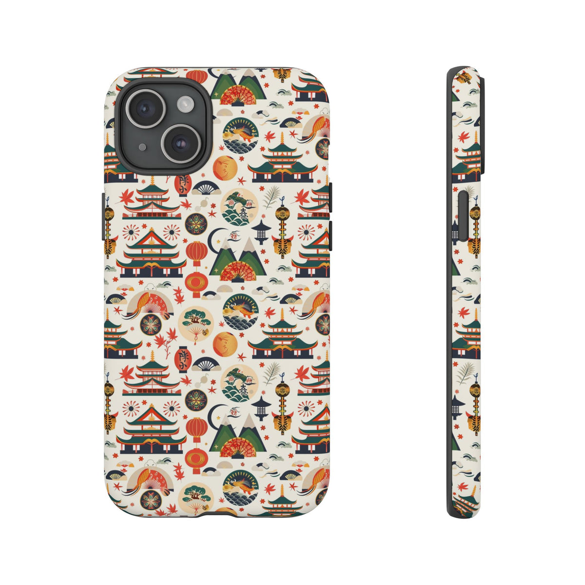 Japanese Pattern Phone Case – Elegant & Timeless Design for Your Phone 068