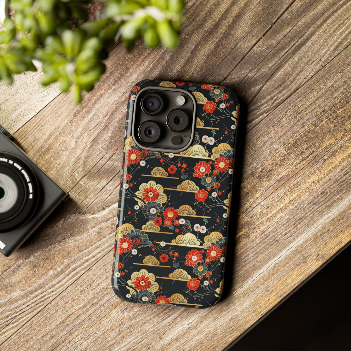 Japanese Pattern Phone Case – Elegant & Timeless Design for Your Phone 063