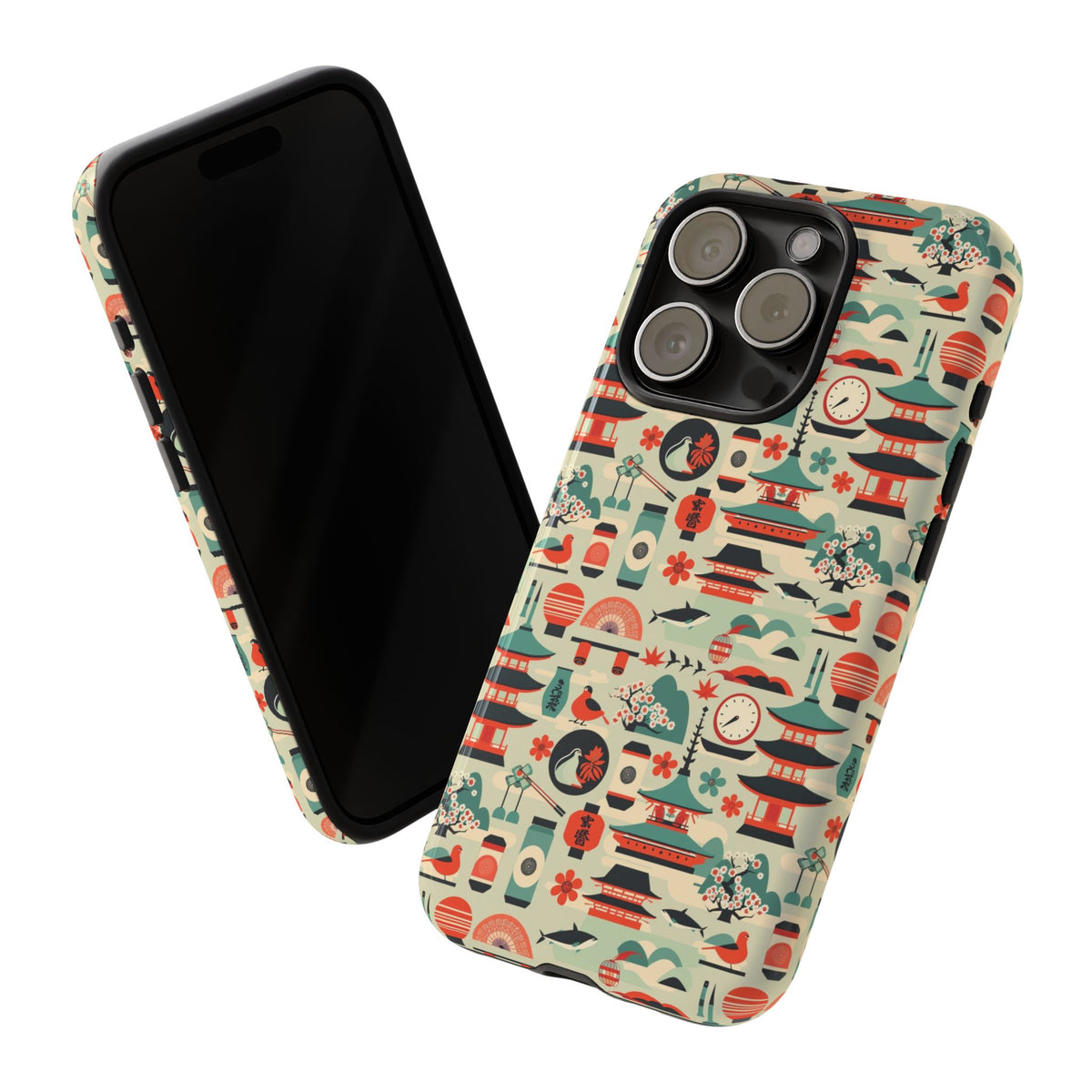 Japanese Pattern Phone Case – Elegant & Timeless Design for Your Phone 105