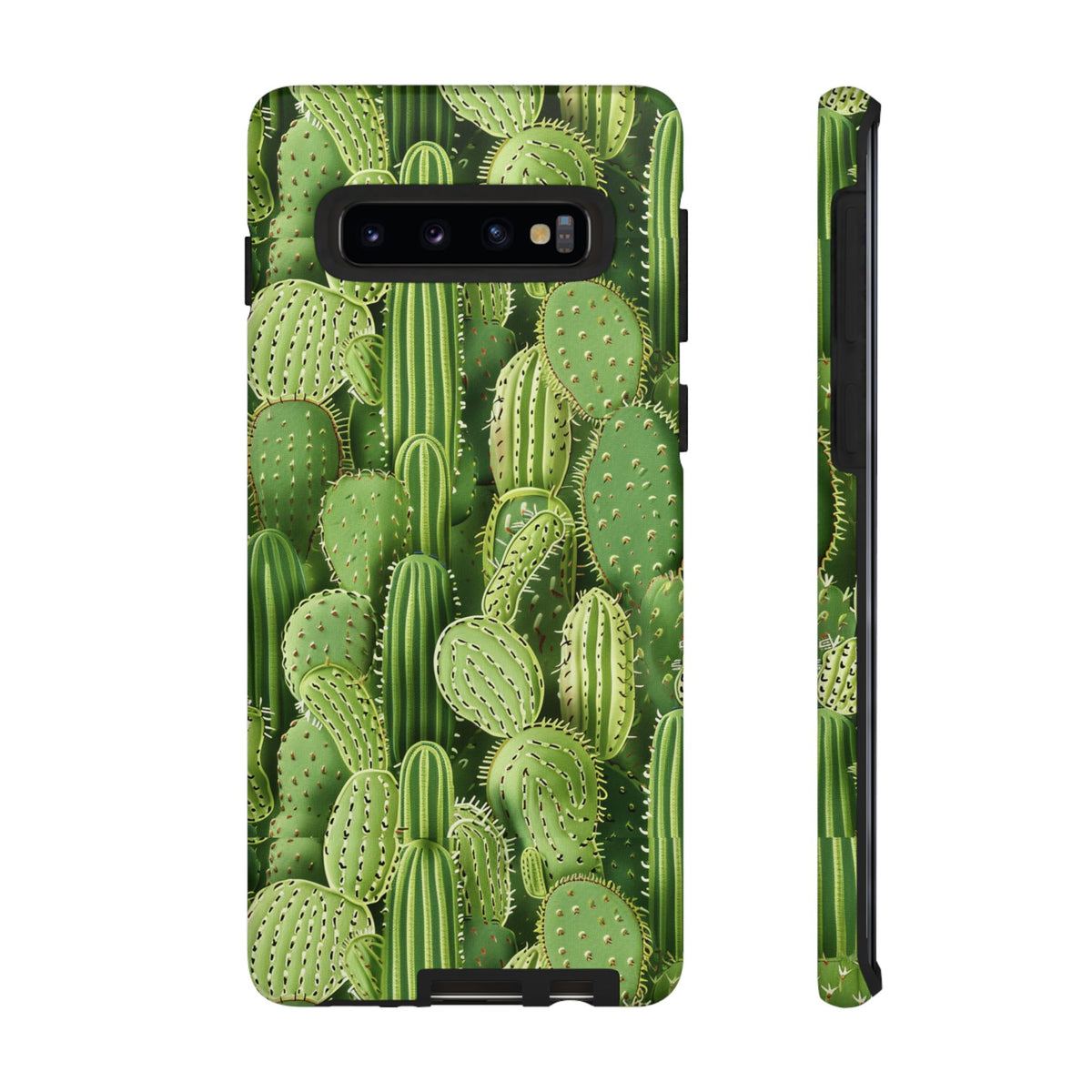 Cactus Embroidery Phone Case – Elegant and Unique Handcrafted Cactus Design