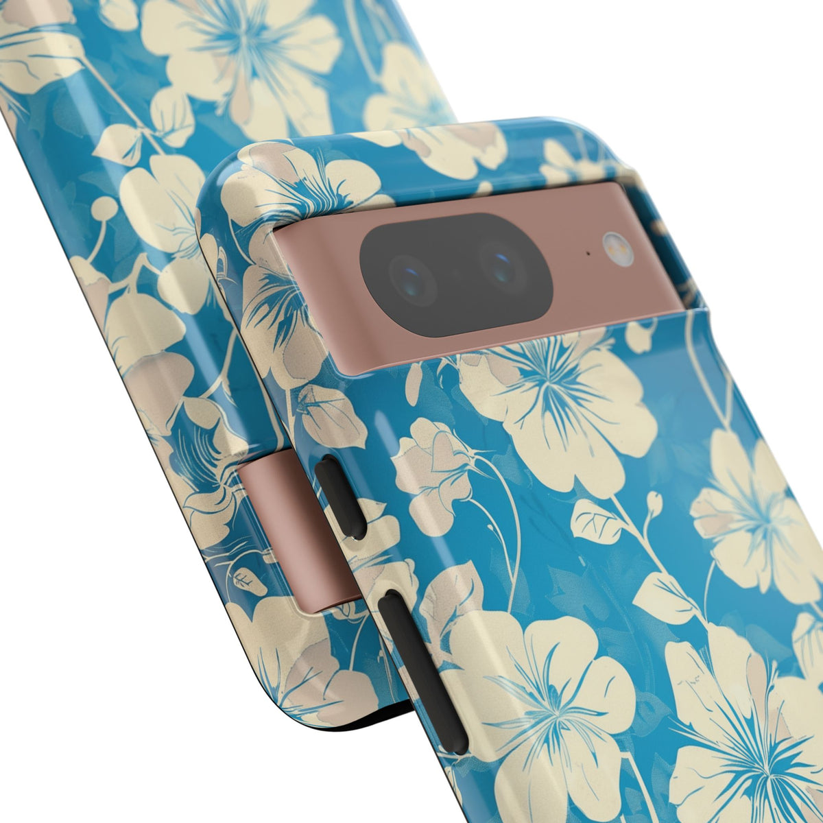 Blue Floral Seamless Pattern Phone Case