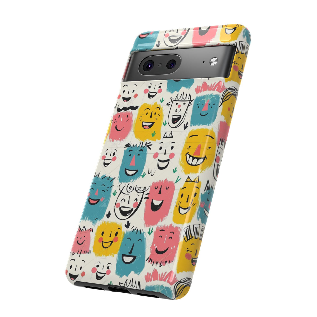 Happy Faces Phone Case – Joyful and Cheerful Design for a Bright Look