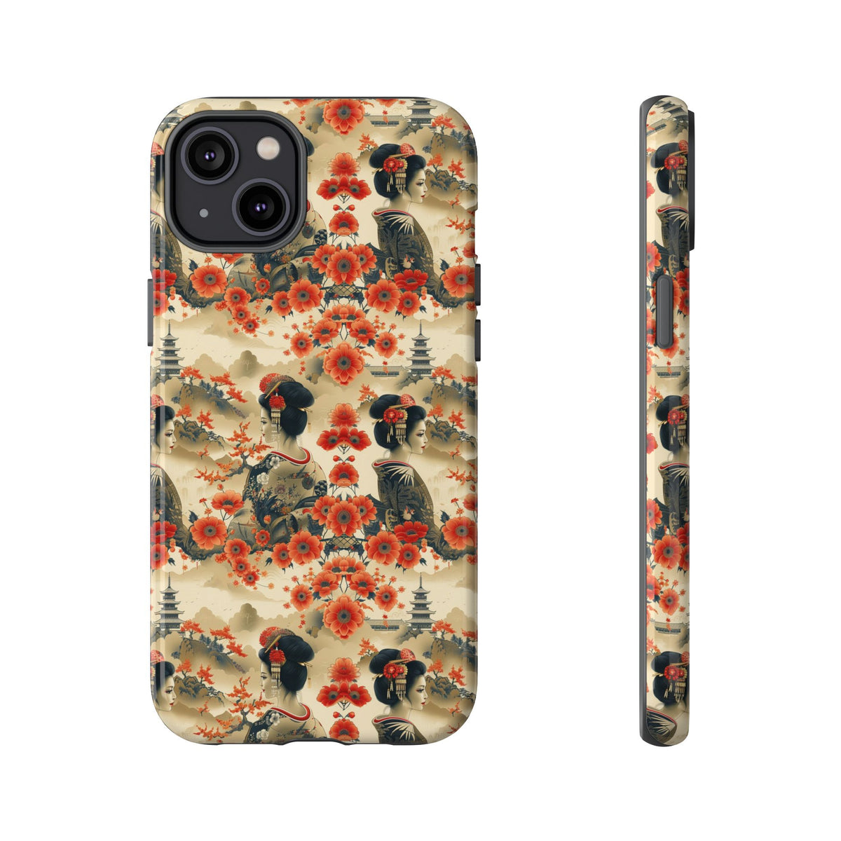 Japanese Pattern Phone Case – Elegant & Timeless Design for Your Phone 066