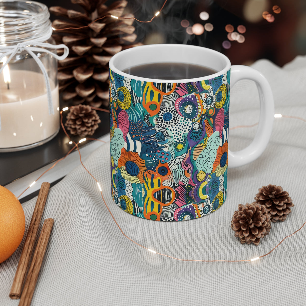 Artistic Doodle Coffee Mug - Sip with Imagination 023