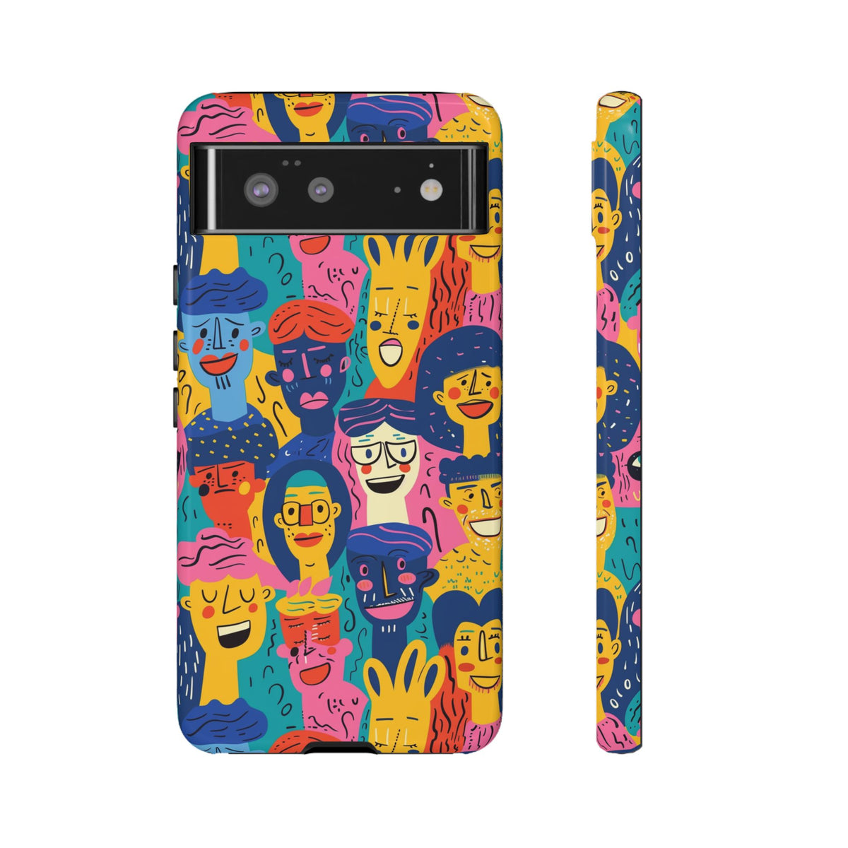 Happy Faces Phone Case – Joyful and Cheerful Design for a Bright Look 6