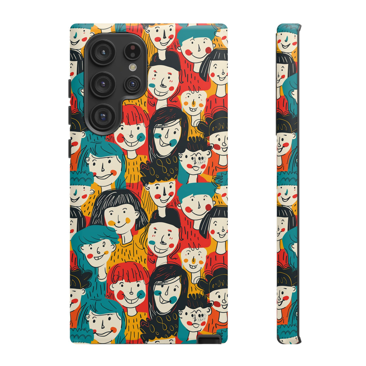 Happy Faces Phone Case – Joyful and Cheerful Design for a Bright Look 3