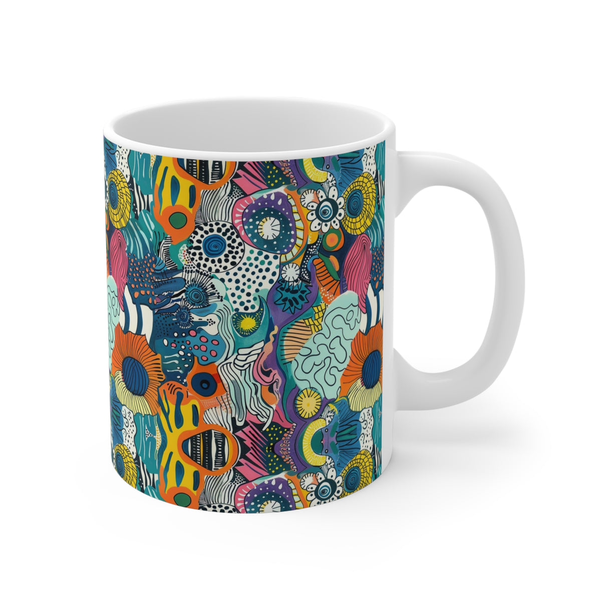 Artistic Doodle Coffee Mug - Sip with Imagination 023