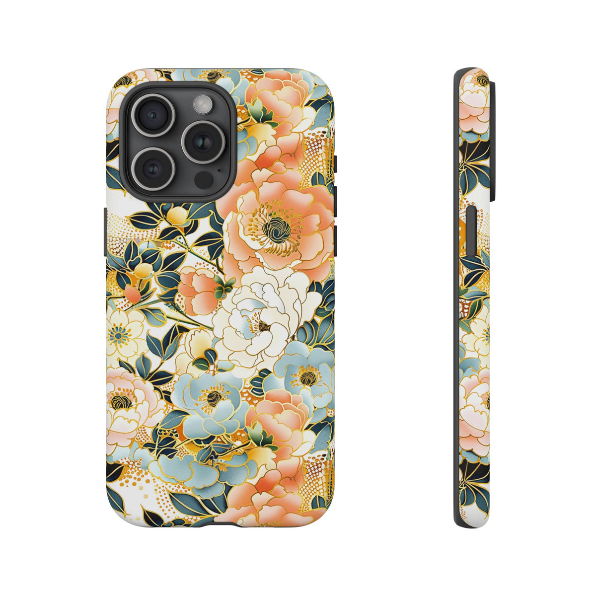 Japanese Blossom Asian Floral Design Phone Case – Elegant Floral Phone Cover 5