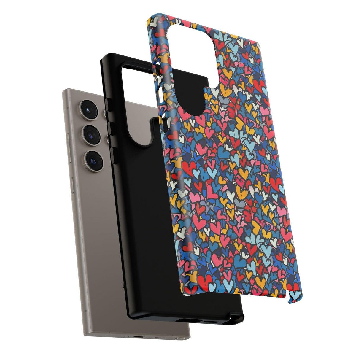 Heart Pattern Phone Case – Stylish & Loving Design for Your Device 820