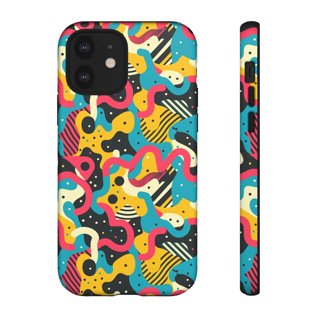 90s Themed Seamless Pattern Phone Case – Embrace Retro Style and Protection 238