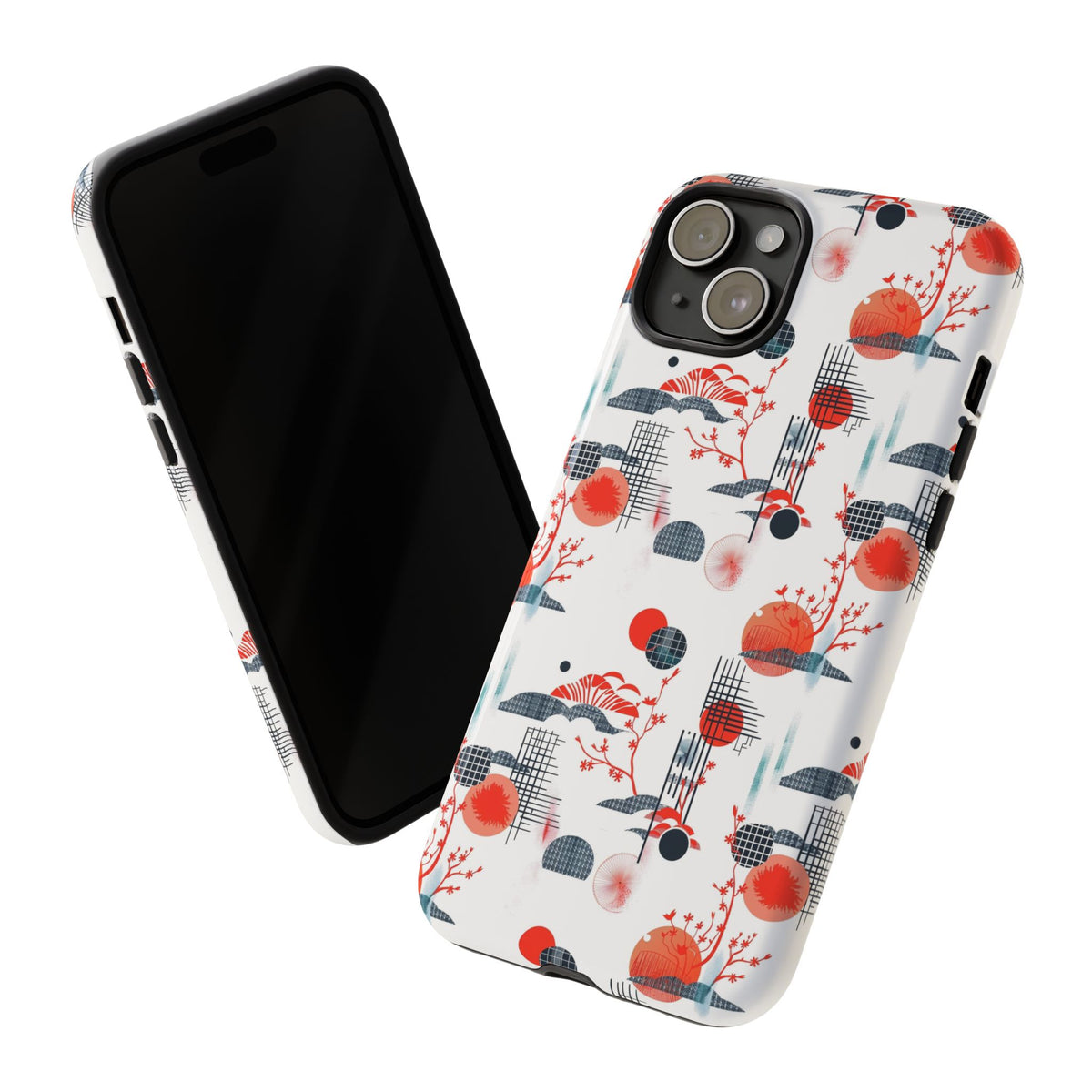 Japanese Pattern Phone Case – Elegant & Timeless Design for Your Phone 082