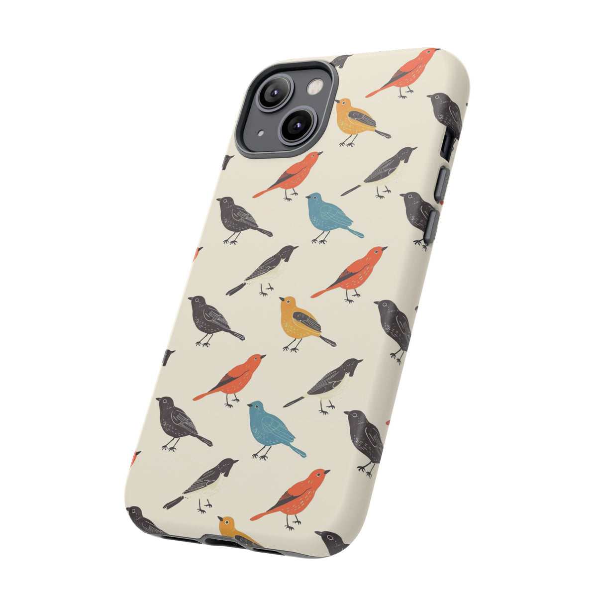 Birds Seamless Pattern Phone Case – Elegant and Timeless Avian Design 5