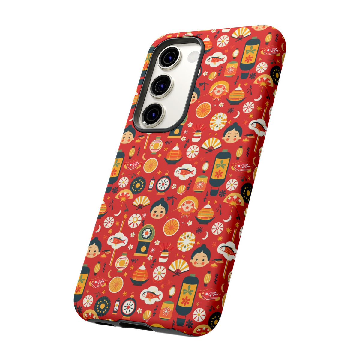 Japanese Pattern Phone Case – Elegant & Timeless Design for Your Phone 087