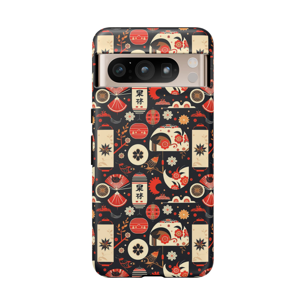 Japanese Pattern Phone Case – Elegant & Timeless Design for Your Phone 069