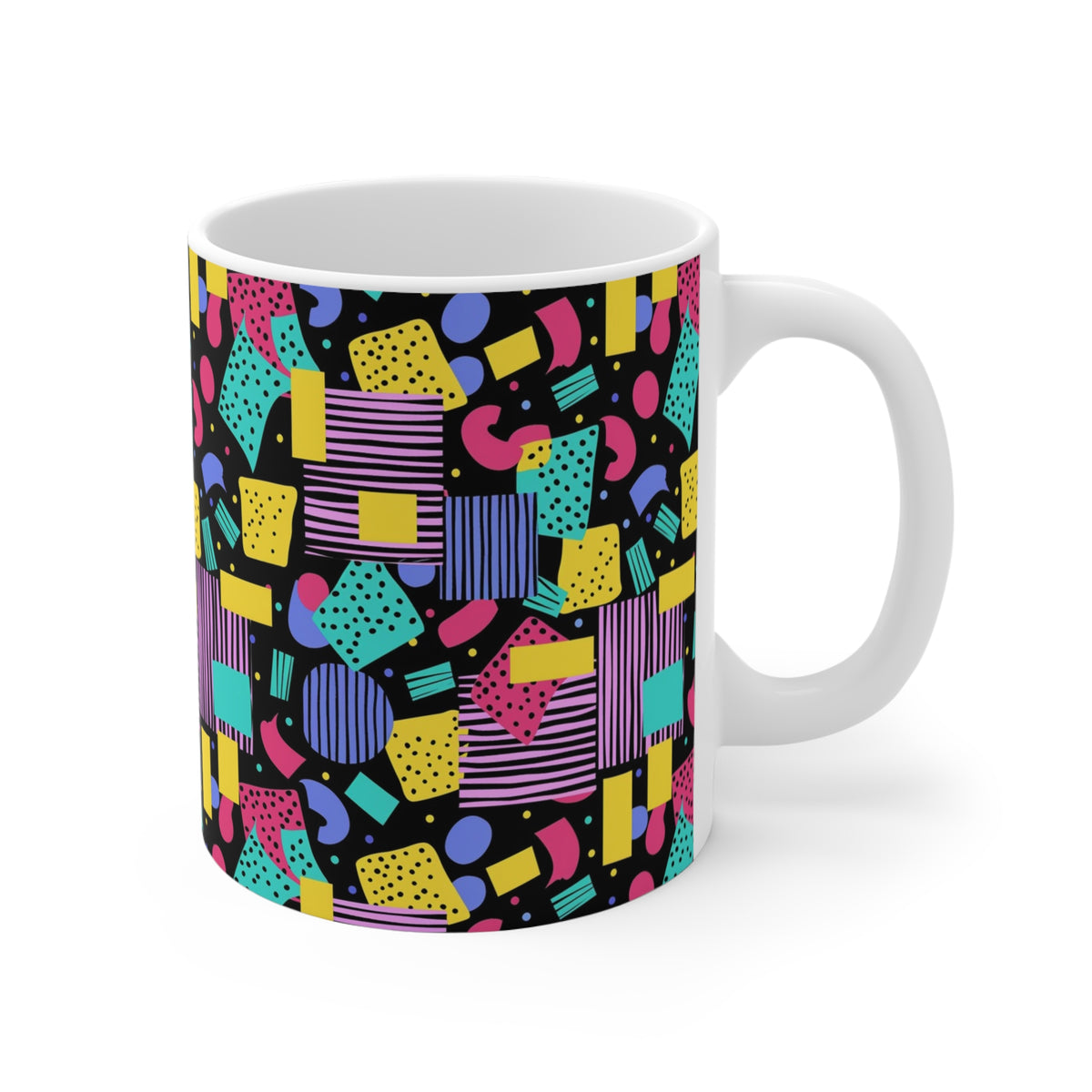 90s Retro Coffee Mug - Full Wrap Design 561