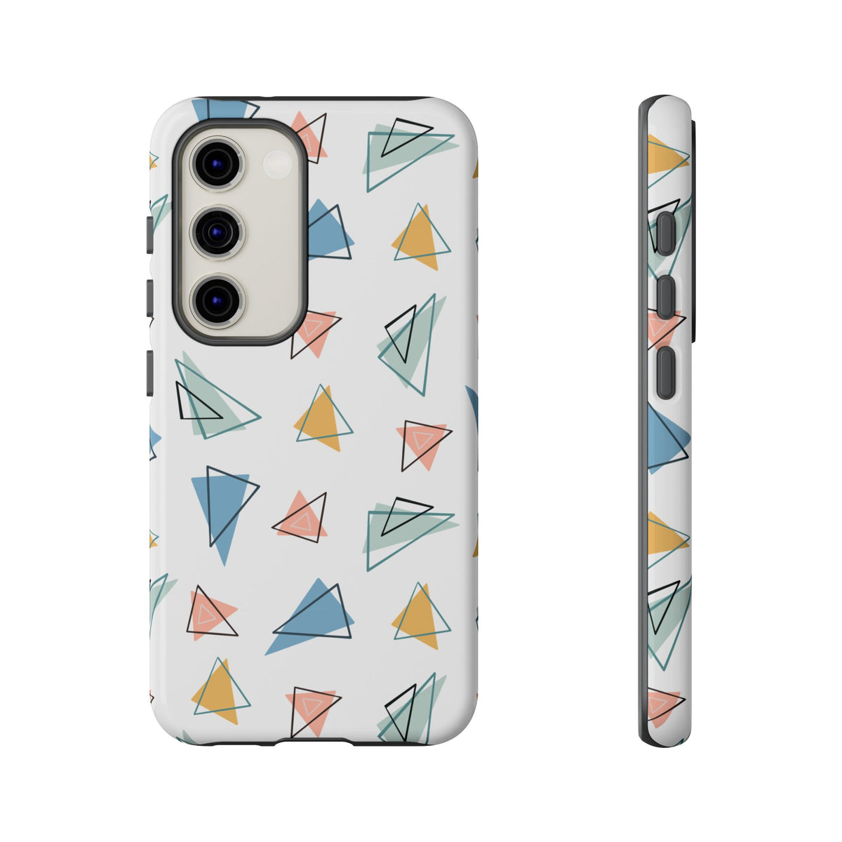 Triangle Pattern Phone Case – Modern & Durable Geometric Design