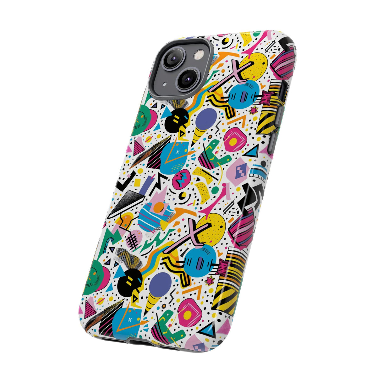 90s Themed Seamless Pattern Phone Case – Embrace Retro Style and Protection 225