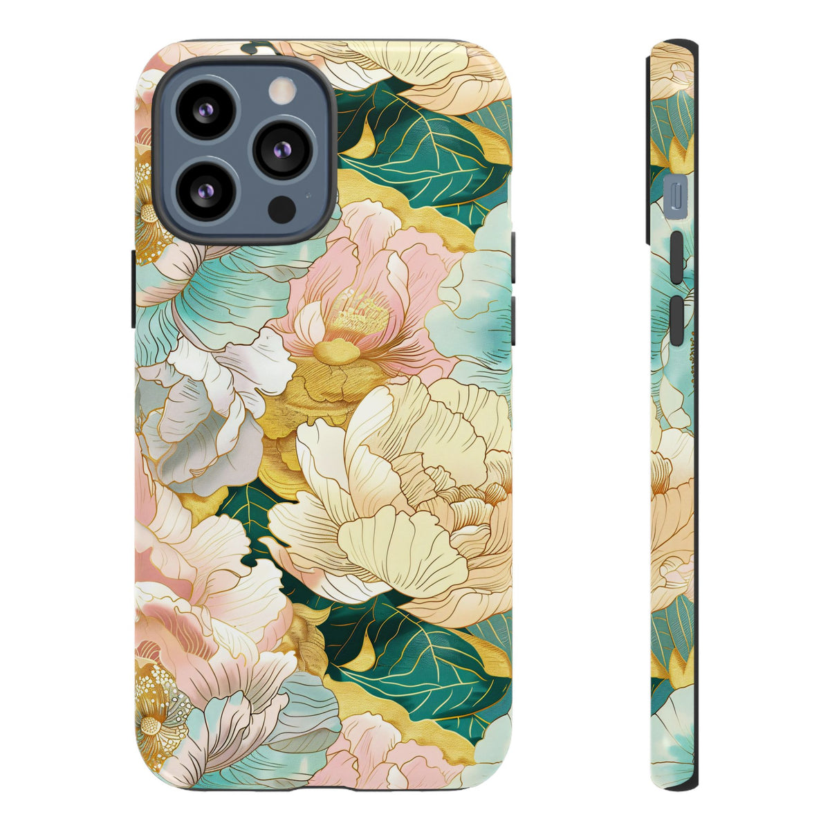 Japanese Blossom Asian Floral Design Phone Case – Elegant Floral Phone Cover