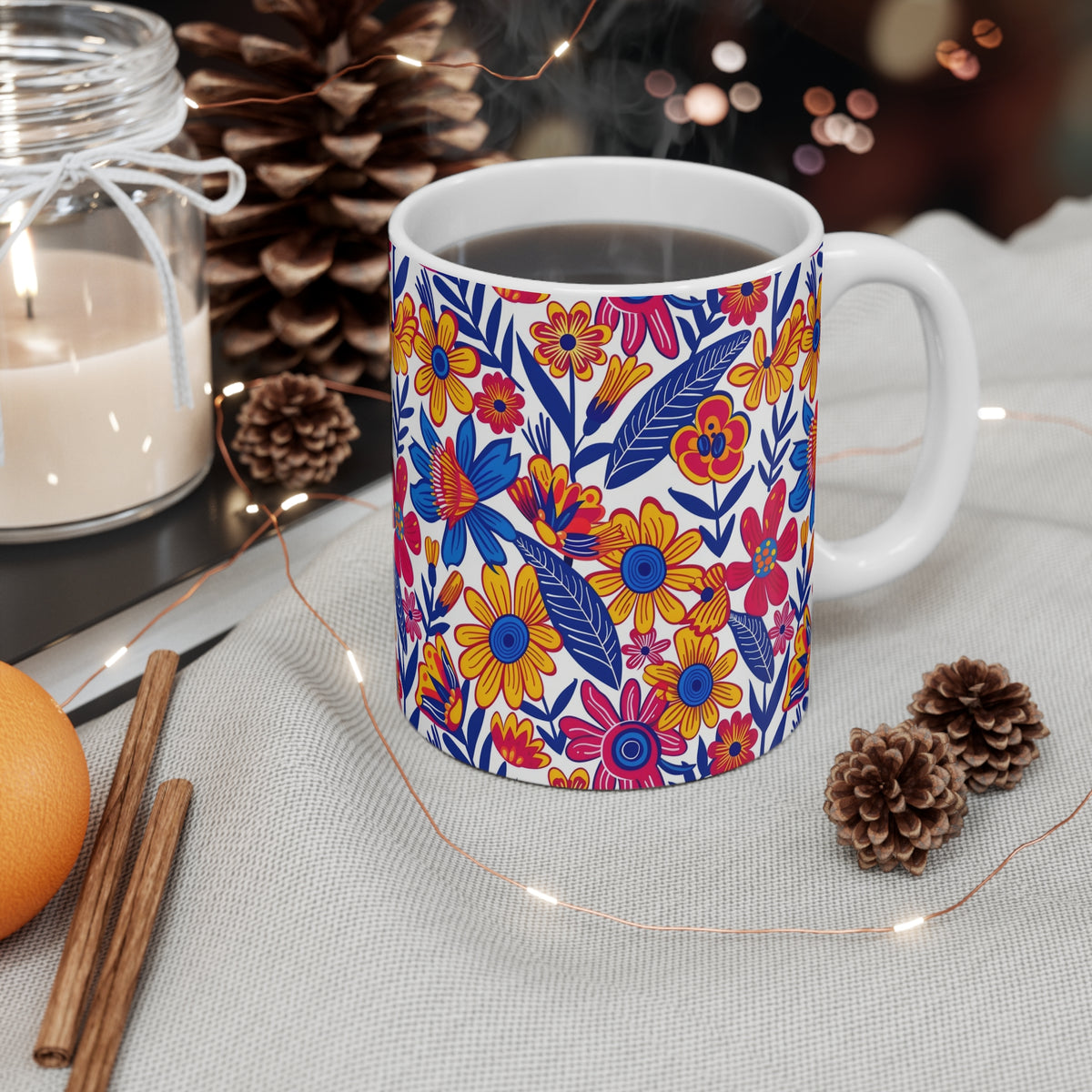 Groove Floral Bohemian Coffee Mug – Perfect for Free Spirits  (14)