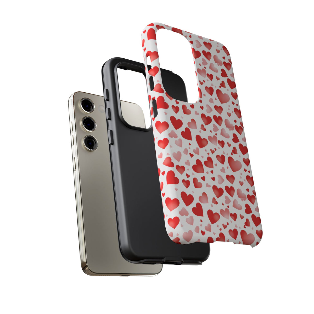 Heart Pattern Phone Case – Stylish & Loving Design for Your Device 231