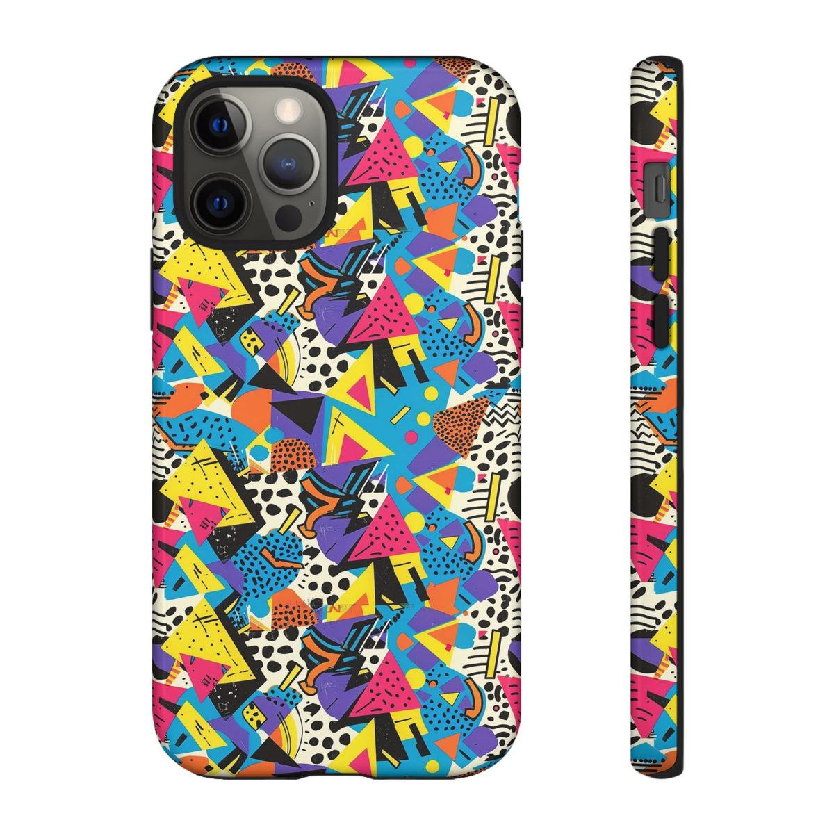 90s Themed Seamless Pattern Phone Case – Embrace Retro Style and Protection 231