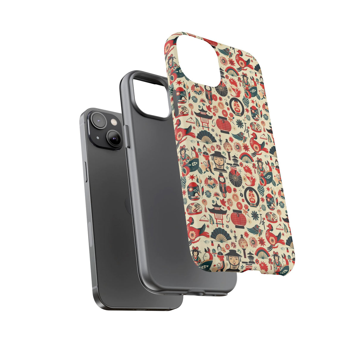 Japanese Pattern Phone Case – Elegant & Timeless Design for Your Phone 471