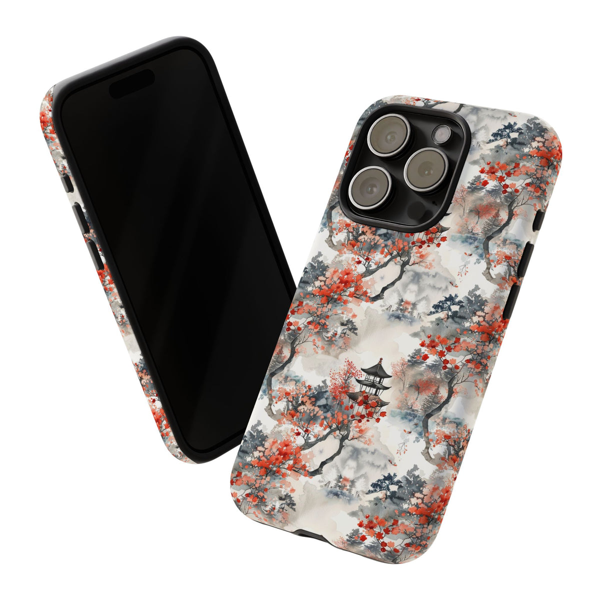 Japanese Pattern Phone Case – Elegant & Timeless Design for Your Phone 096