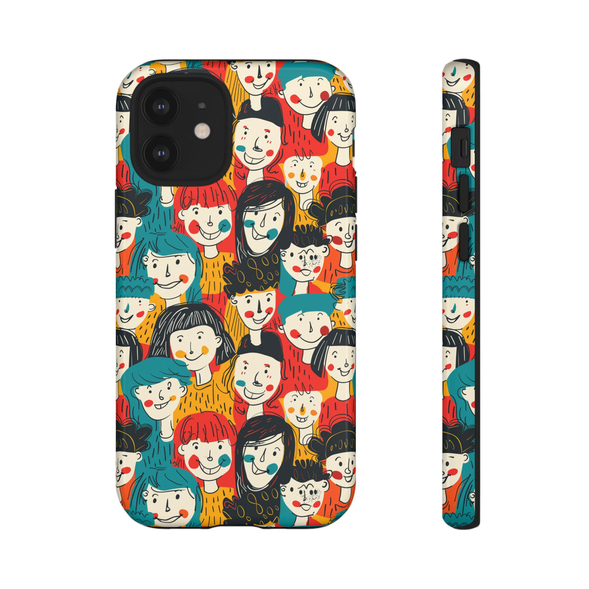 Happy Faces Phone Case – Joyful and Cheerful Design for a Bright Look 3