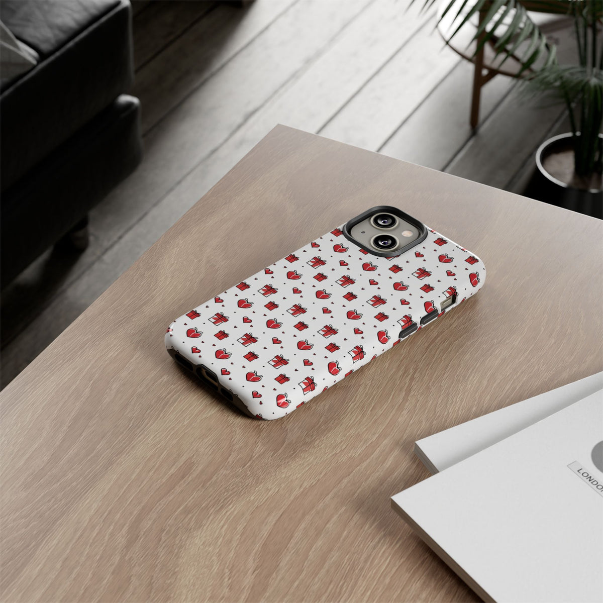 Heart Pattern Phone Case – Stylish & Loving Design for Your Device 234