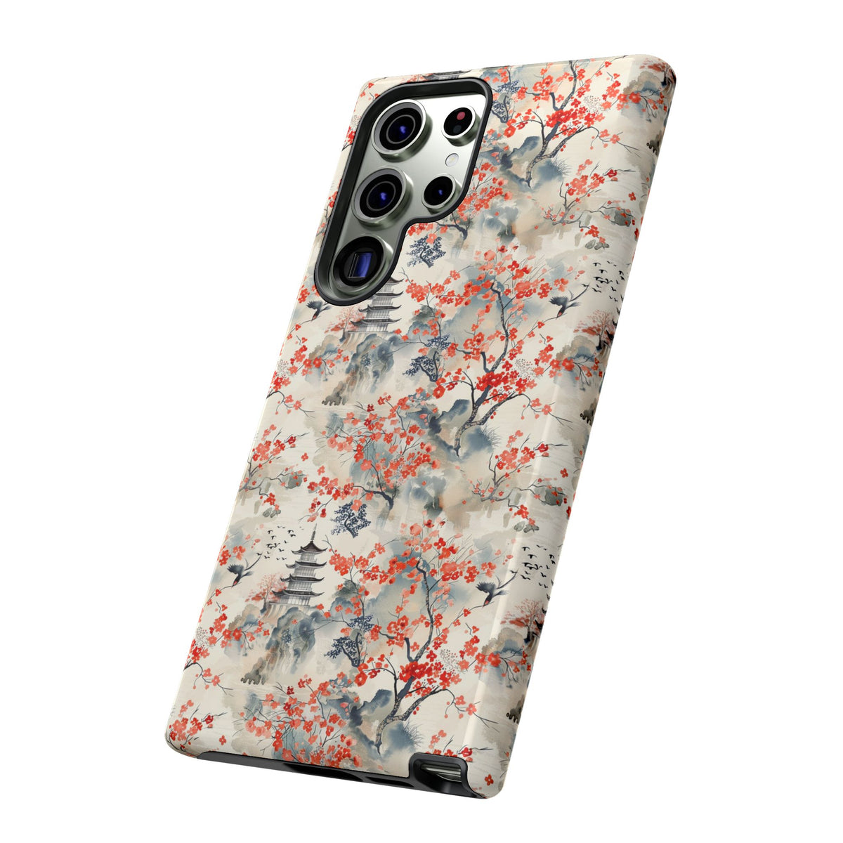 Japanese Style Pattern Phone Case - Elegant & Protective Cover