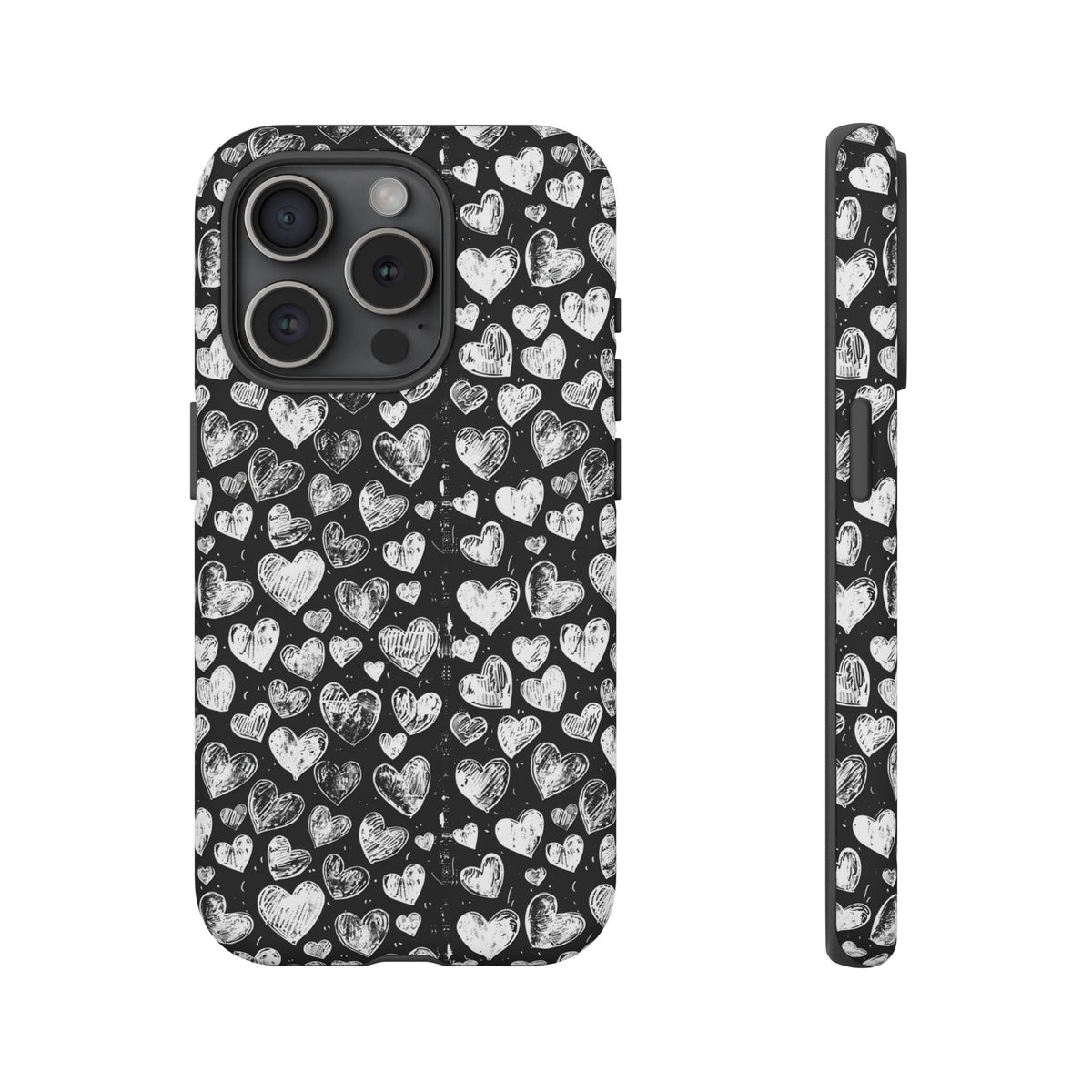 Heart Pattern Phone Case – Stylish & Loving Design for Your Device 815