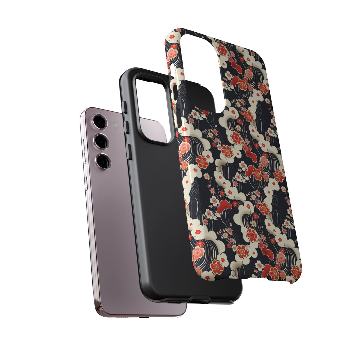 Japanese Pattern Phone Case – Elegant & Timeless Design for Your Phone 478