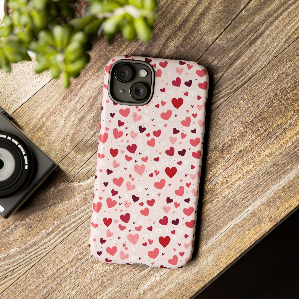 Heart Pattern Phone Case – Stylish & Loving Design for Your Device 817