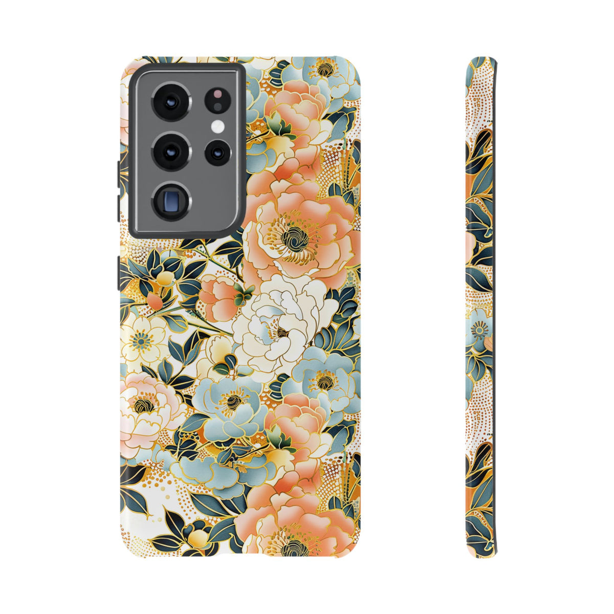 Japanese Blossom Asian Floral Design Phone Case – Elegant Floral Phone Cover 5