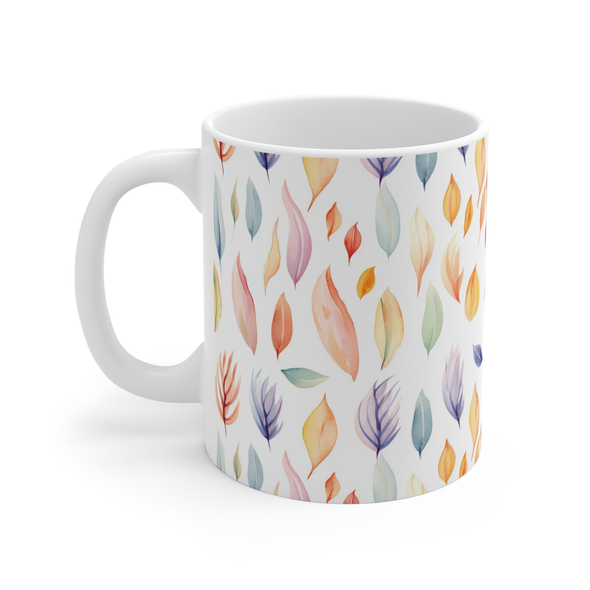 Various Watercolor Design All Over Coffee Mug – Unique Artistic Ceramic Coffee Cup 203