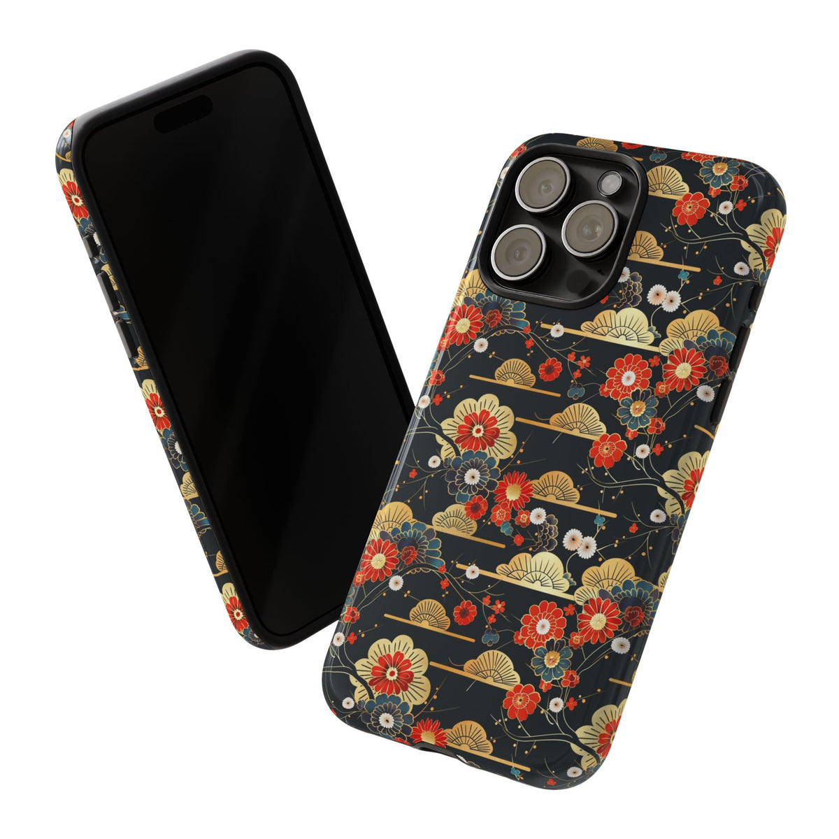 Japanese Pattern Phone Case – Elegant & Timeless Design for Your Phone 063