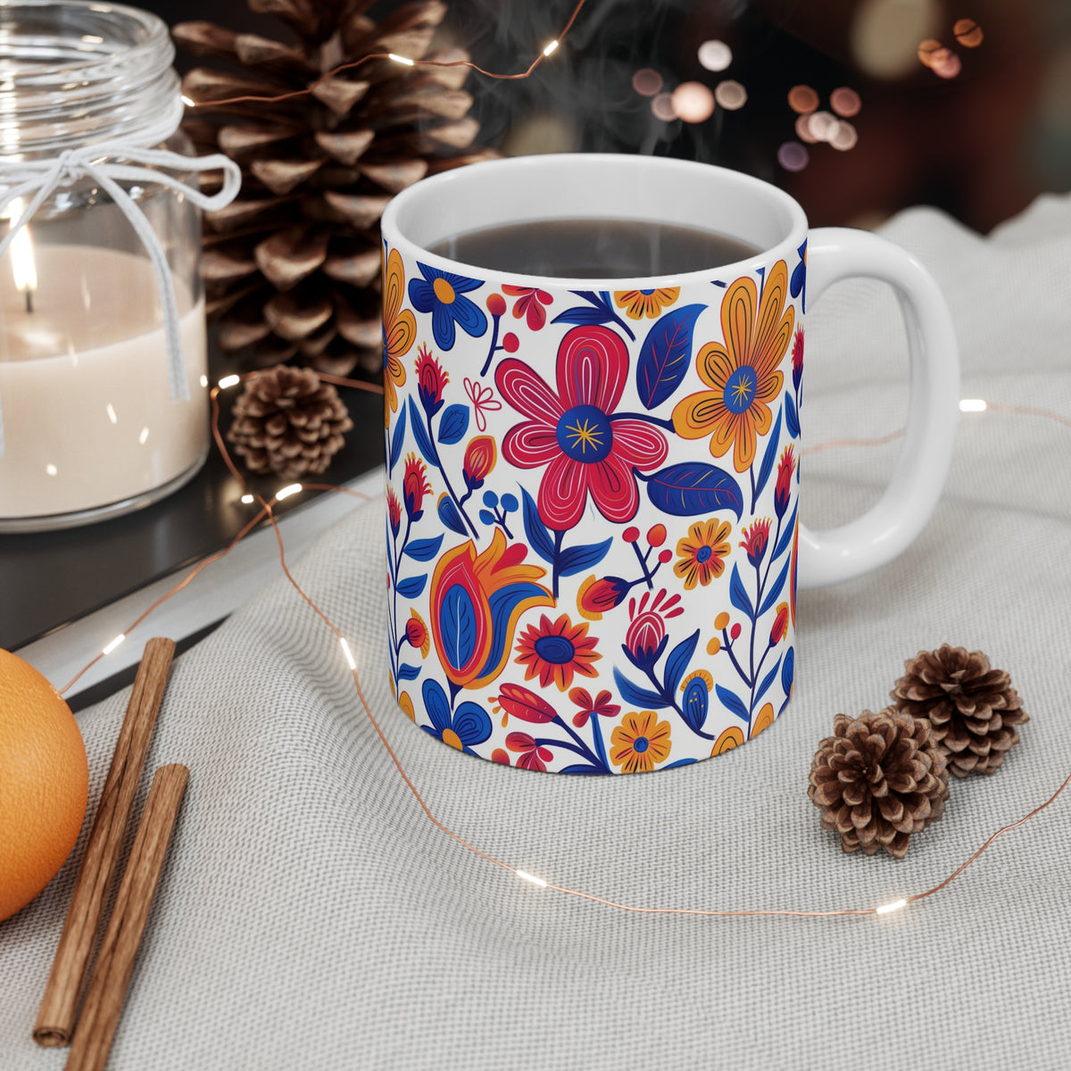 Groove Floral Bohemian Coffee Mug – Perfect for Free Spirits  (24)