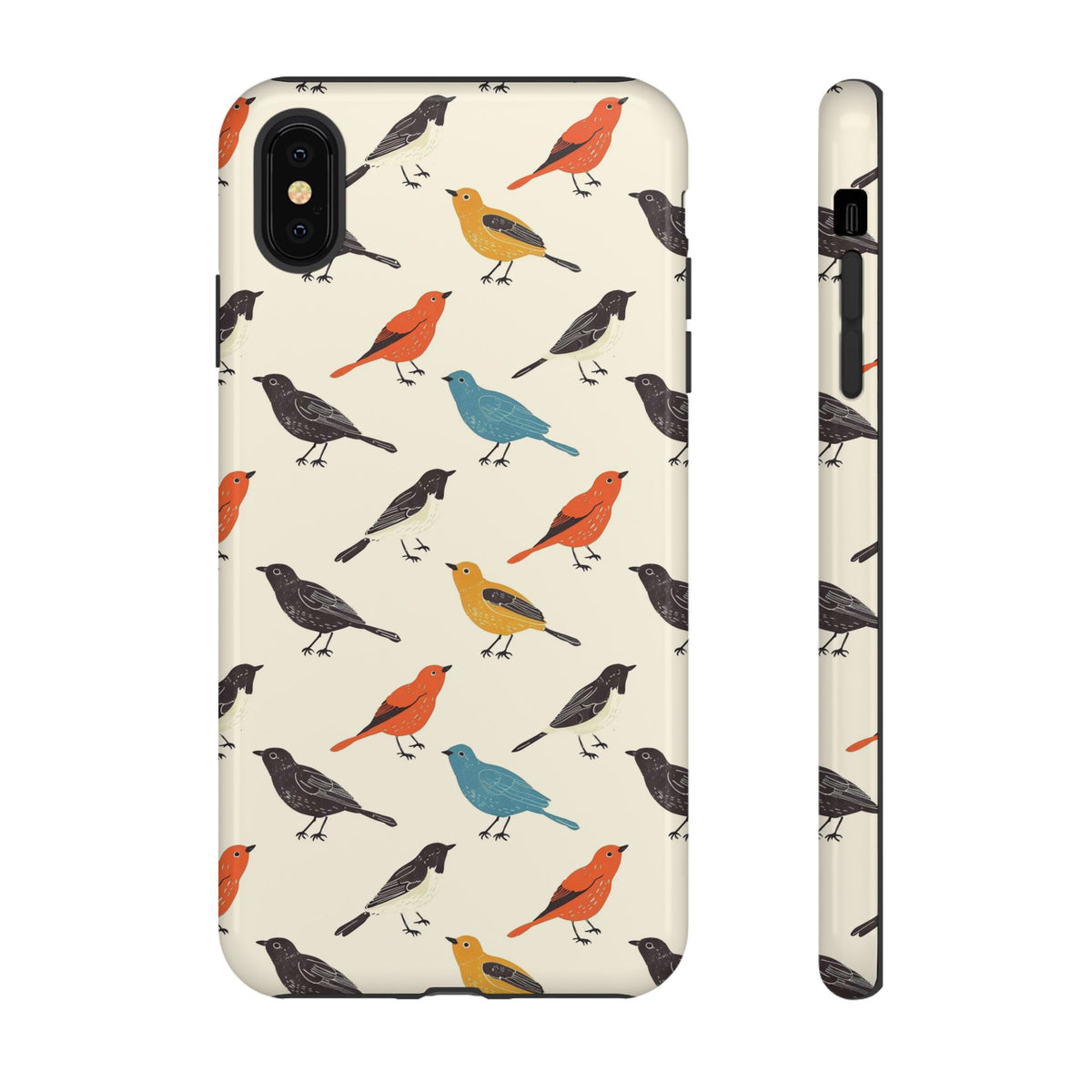 Birds Seamless Pattern Phone Case – Elegant and Timeless Avian Design 5