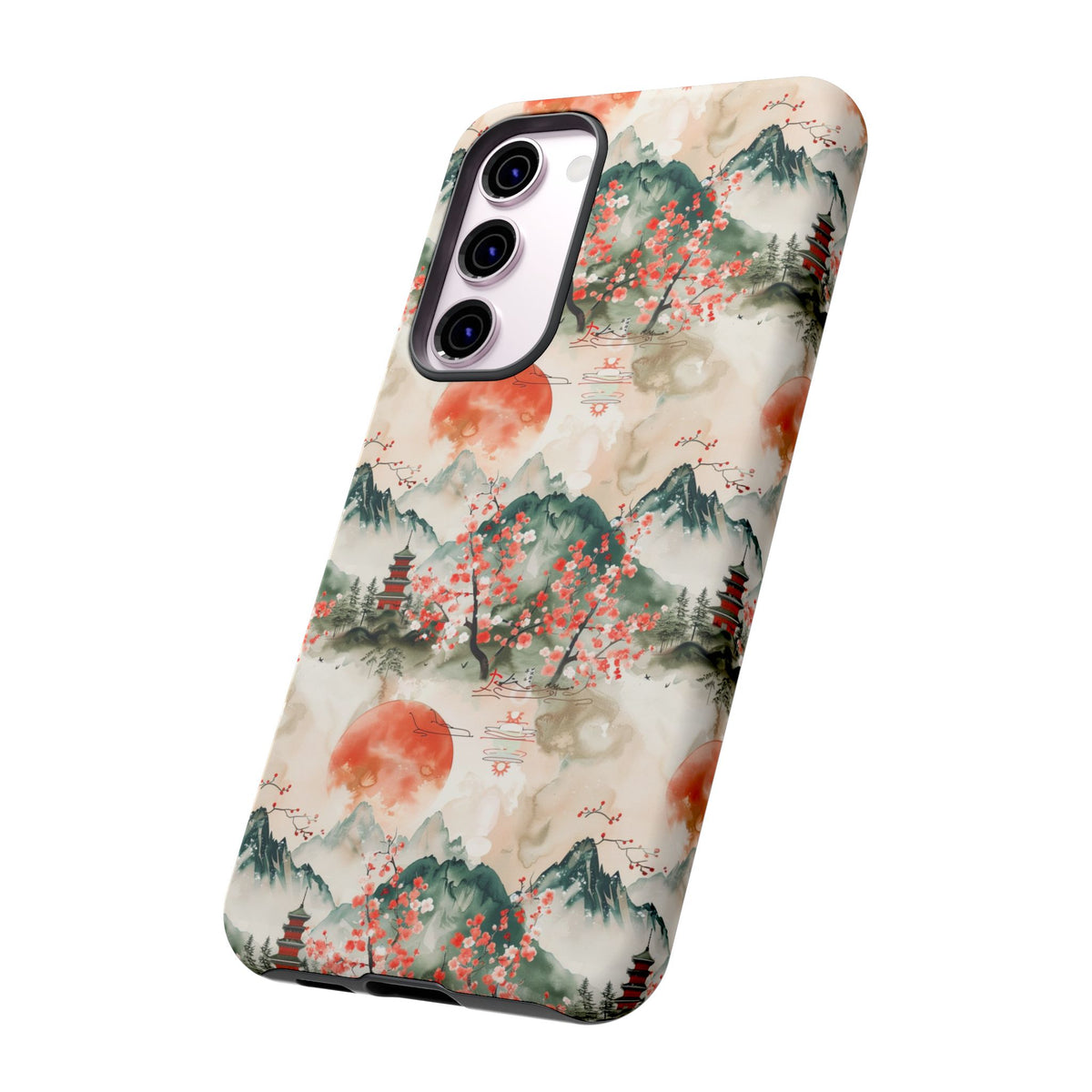 Japanese Pattern Phone Case – Elegant & Timeless Design for Your Phone 057