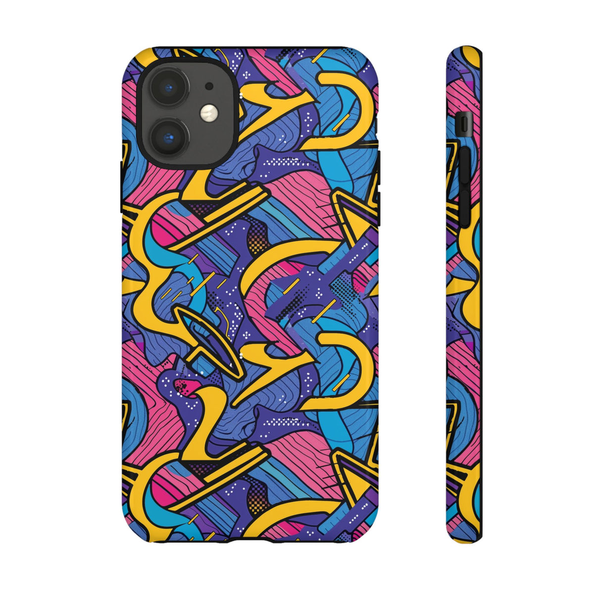 90s Themed Seamless Pattern Phone Case – Embrace Retro Style and Protection 249