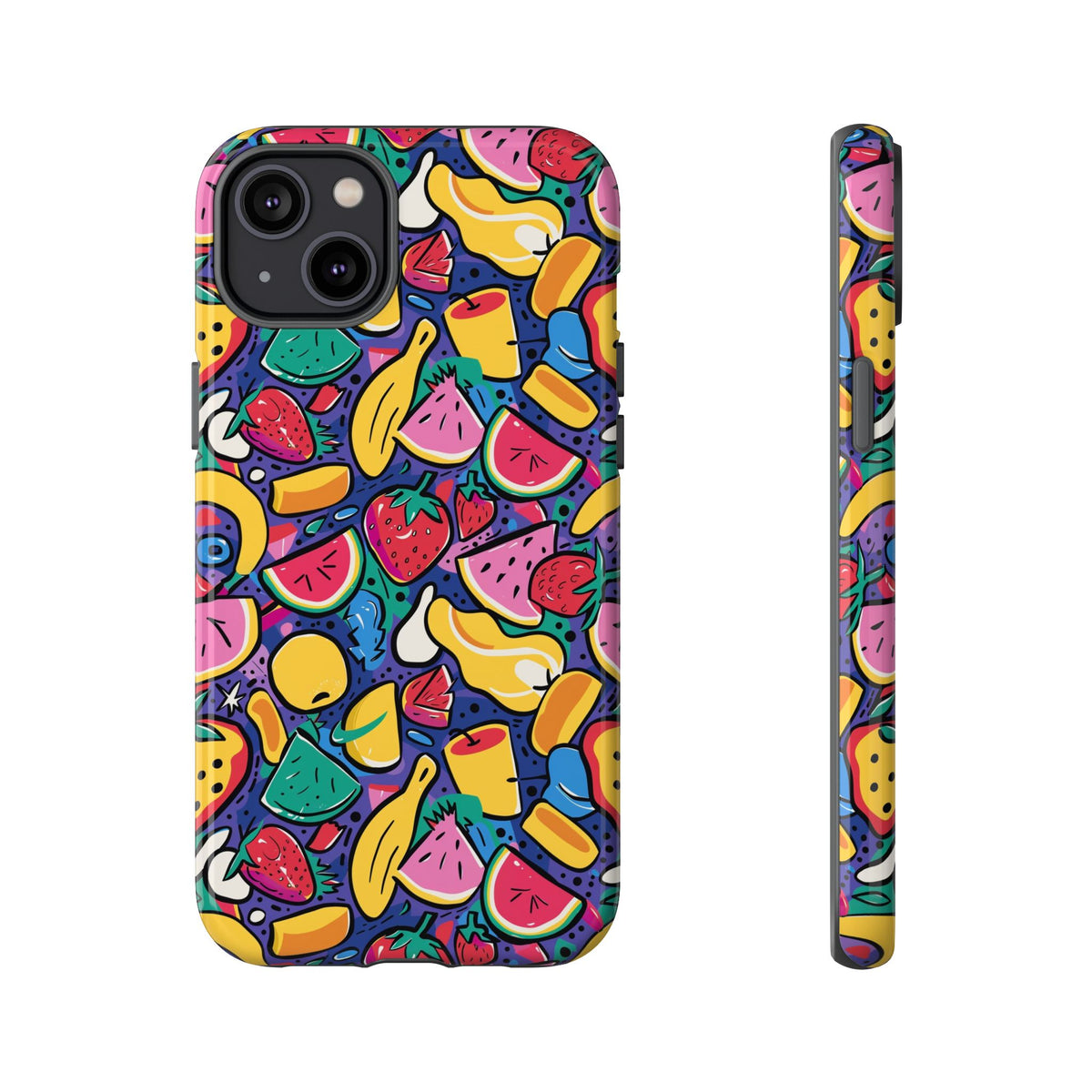 90s Themed Seamless Pattern Phone Case – Embrace Retro Style and Protection 316