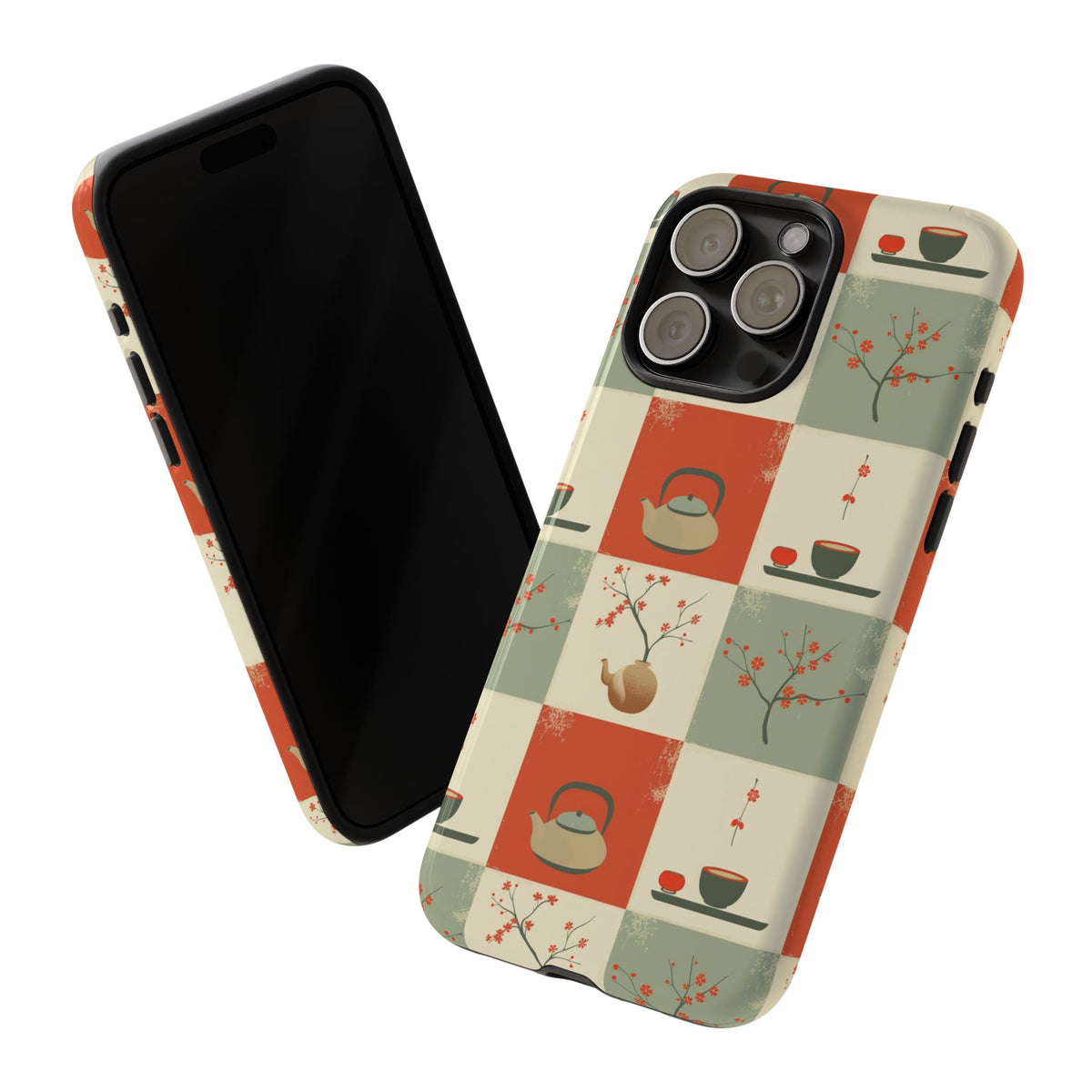 Japanese Pattern Phone Case – Elegant & Timeless Design for Your Phone 505